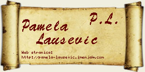 Pamela Laušević vizit kartica